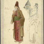 Percy Macquoid (1852-1925) Costume design for The Merchant of Venice, 1908 Herbert Beerbohm Tree as Shylock