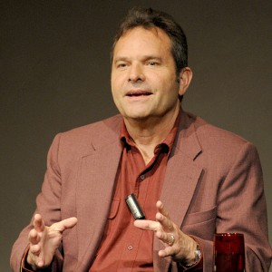 Denis Johnson speaks on a panel at the 2008 Flair Symposium on 'Building the Archive.' Photo by Anthony Maddaloni.
