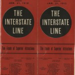 Cover of the “The Interstate Line” program. Hoblitzelle-Interstate Collection.