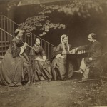 Lewis Carroll (Rev. Charles Lutwidge Dodgson) (English, 1832–1898). Dante Gabriel Rossetti with his sisters Christina and Maria and their mother Frances, 1863.