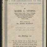 1932 edition of "Married Love," by Marie Stopes