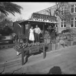 Unidentified Itinerant Photographer, "Valley Fruit Stand," 1934. Gelatin silver glass plate negative.