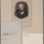 Portrait and hair sample of William Wordsworth. Photo by Pete Smith.