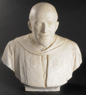 Bust documents creative process for sculpture of W. E. B. DuBois