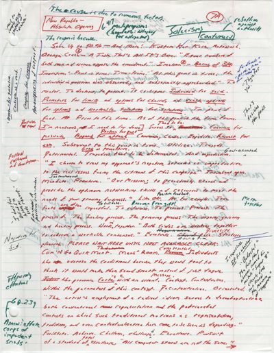 In the galleries: David Foster Wallace's affinity for grammar and usage