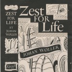 Johan Woller. “Zest for Life,” flag cover. Alfred A. Knopf.