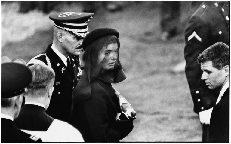 USA. Arlington, Virginia. November 25, 1963. Jacqueline KENNEDY at John F. KENNEDY's funeral.