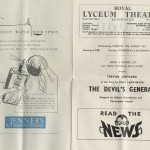 Margy’s copy of "The Devil’s General" playbill.