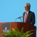 Coetzee visited The University of Texas at Austin in May 2010 to give a talk as part of the Graduate School's 1910 Society Lecture Series, which celebrated the 100th anniversary of the school. Photo by Marsha Miller.