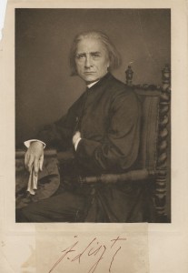 Signed photo of Franz Liszt, not dated