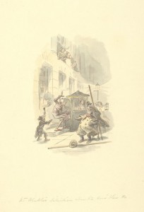 Halbot Knight Browne (also known as "Phiz.") Original illustration for "The Pickwick Papers."