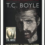 Promotional poster for a reading of "The Tortilla Curtain" by T. C. Boyle on November 14, 2006.