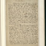 “A Scandal in Bohemia,” Holmes’s first appearance in short story form, also represents one of the rare instances in which the detective is outwitted. Arthur Conan Doyle papers.