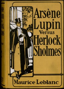 The English master detective faces off against the French master thief in Maurice Leblanc’s “Arsène Lupin” versus “Herlock Sholmes.” Other authors to “borrow” Holmes include J. M. Barrie and Mark Twain. Ellery Queen book collection.