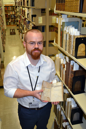 Archivist seeks help in identifying manuscript waste material