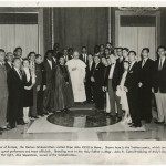 "On a Tour of Europe" (Harlem Globetrotters and Pope John XXII). Unidentified photographer, "New York Journal-American," August 9, 1961.