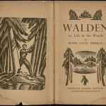 "Walden" by Henry David Thoreau. 1938. Seeking a new, high-end market, Penguin experimented with a line of Illustrated Classics in 1937. For the first print run, Arthur Lane chose works (such as "Walden") that were out of copyright, so the money saved on royalties could be put toward commissioning artists. Lane hired Robert Gibbings, the owner of the Golden Cockerell Press from 1924 to 1933, to become Art Editor for Penguin Illustrated Classics in 1938. Gibbings was an expert on wood engravings and commissioned highly qualified artists to illustrate the novels. Under his direction, the Illustrated Classics books featured elaborately illustrated title pages, each with its own distinct penguin. The Ransom Center holds many of these early pictorial classics in its book collection, as well as material related to Gibbings and his illustrations in its Golden Cockerell Press collection.