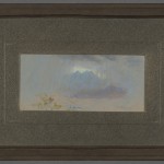 "Rift in the Rain Cloud" by Frank Reaugh (1860-1945), front of framed work. Photo by Pete Smith.