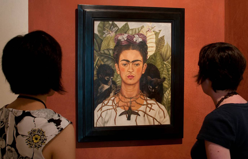 Frida Kahlo’s "Self-portrait with Thorn Necklace and Hummingbird" back on display today