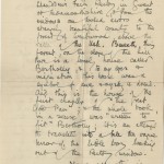 Autograph letter from Arthur Machen to Munsen Havens dated September 23, 1923. Letter from Arthur Machen Reproduced by permission of A.M. Heath & Co Ltd.