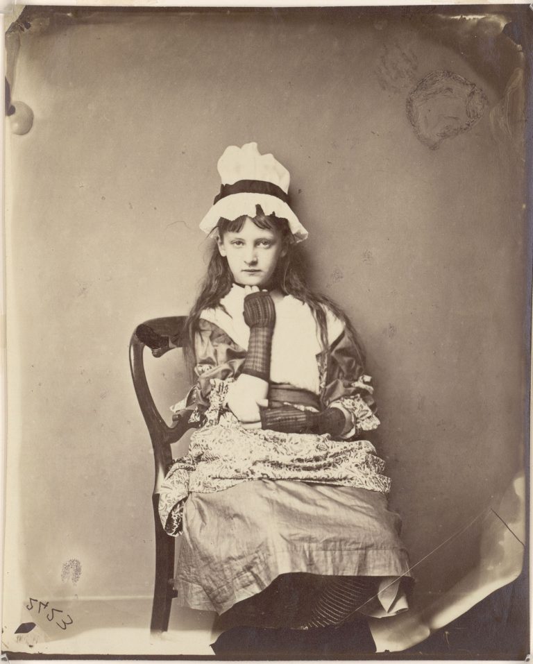 Rev. Charles L. Dodgson. “Xie Kitchin as Penelope Boothby”. 1875–1876.