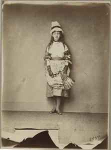 Rev. Charles L. Dodgson. “Xie Kitchin as Penelope Boothby, standing.” 1875–1876.