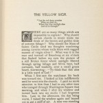Page from "The King in Yellow" by Robert G. Chambers.