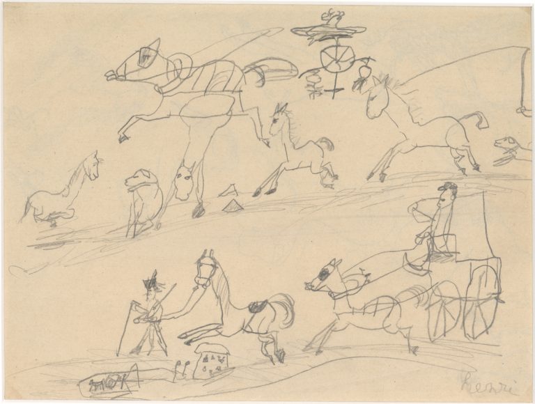 "Childhood drawings," Henri de Toulouse-Lautrec, ca. 1870-1871