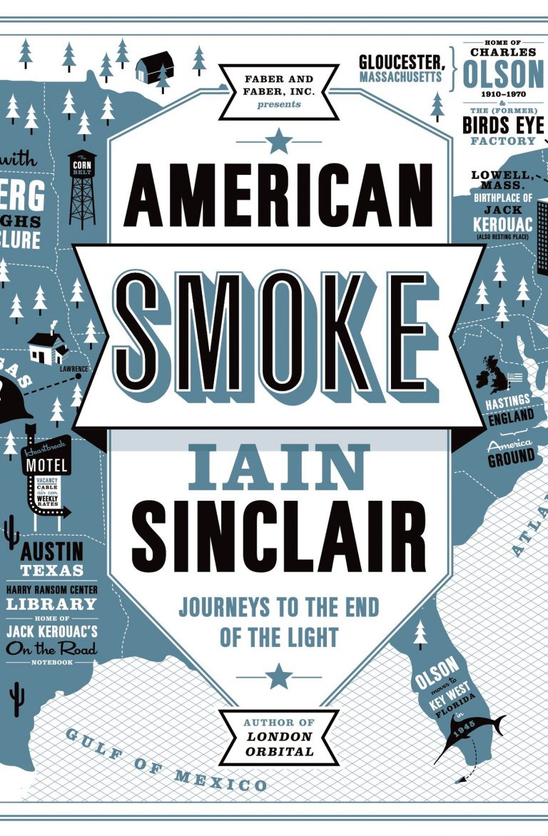 Cover of Iain Sinclair's new book "American Smoke."