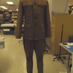Uniform finished and ready to take down to the gallery space. Photo by Jill Morena.