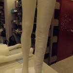 Fosshape leg on mannequin before steaming. Photo by Jill Morena.
