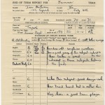 Ian McEwan's grade school report card, ca. 1958.