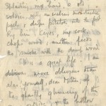 Wilfred Owen’s last letter to his mother, Oct. 31, 1918.