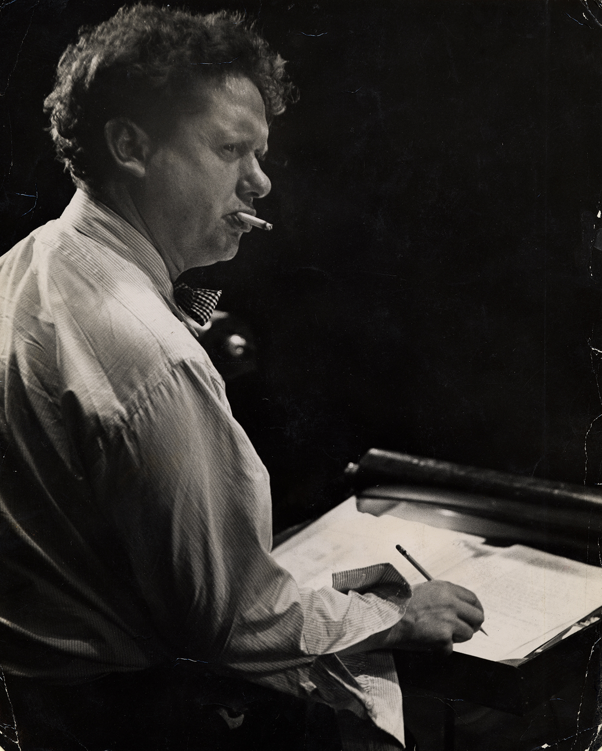 Dylan Thomas exhibition in New York features materials from the Ransom Center’s collections