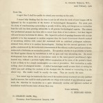 Letter from George Bernard Shaw to Charles Gane, 1906. In this letter from Shaw to the secretary of the National Anti-Vaccination League, the famed writer vehemently and wittily presents his protests against contemporary vaccination methods in Britain.