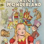 A 1948 comic book format edition of "Alice in Wonderland" by Classics Illustrated.