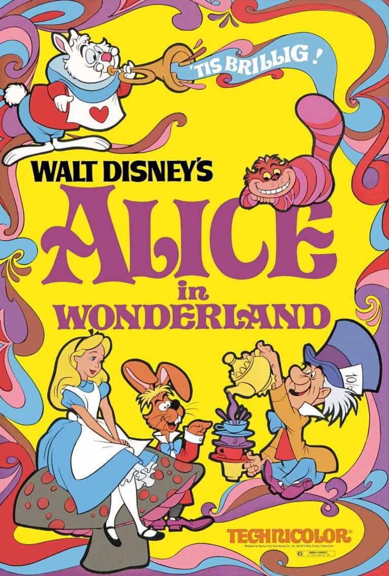 Promotional poster for "Alice in Wonderland"