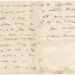 Letter from Charles Darwin to Sir John Herschel, dated November 11, 1859. The letter was tucked inside a signed first edition of Darwin's "Origin of Species."