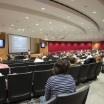 Galit Marmor-Lavie lectures to her "Advertising and Popular Culture" class. Photo by Pete Smith.