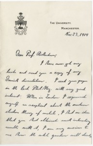 Niels Bohr. Letter to O. W. Richardson, November 23, 1914.