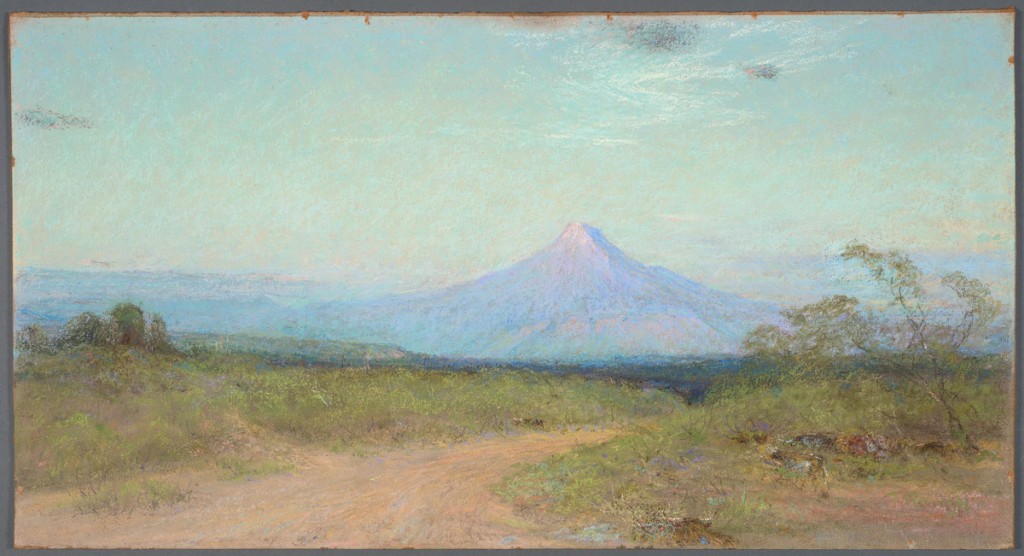 Frank Reaugh Margaret's Peak, circa 1933, pastel on Masonite, 16 1/8 x 29 15/16 inches.