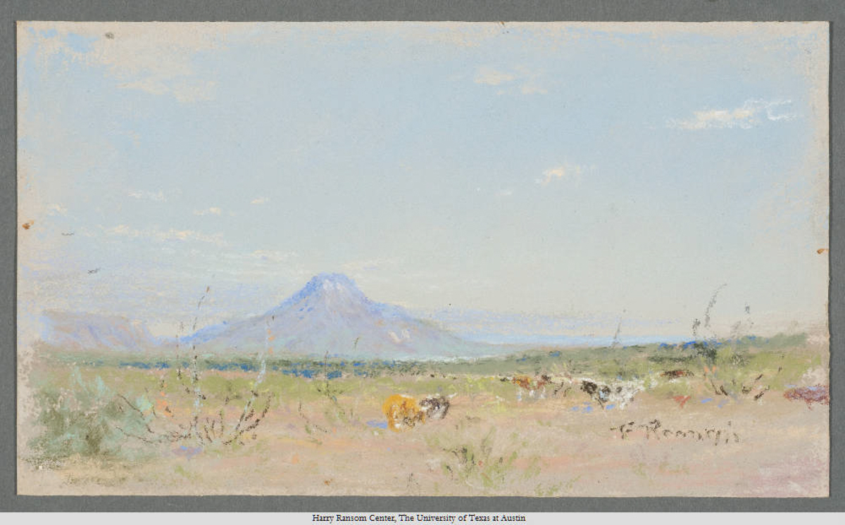 Margaret’s Peak From the South, Frank Reaugh, 1860—1945. Pastel; 11 x 18 cm.