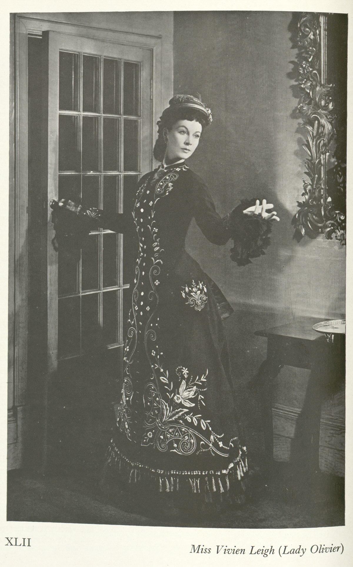 Vivien Leigh wearing a gown dating from 1877 in Doris Langley Moore’s The Woman in Fashion (1949). Photograph by Felix Fonteyn.