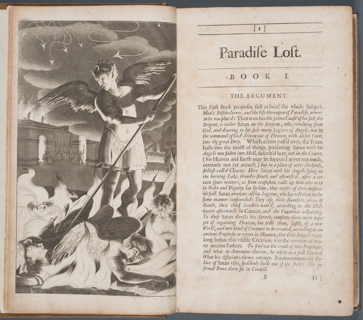 John Milton's Paradise Lost (1692) bound with Paradise Regain'd, and Samson Agonistes (1688).