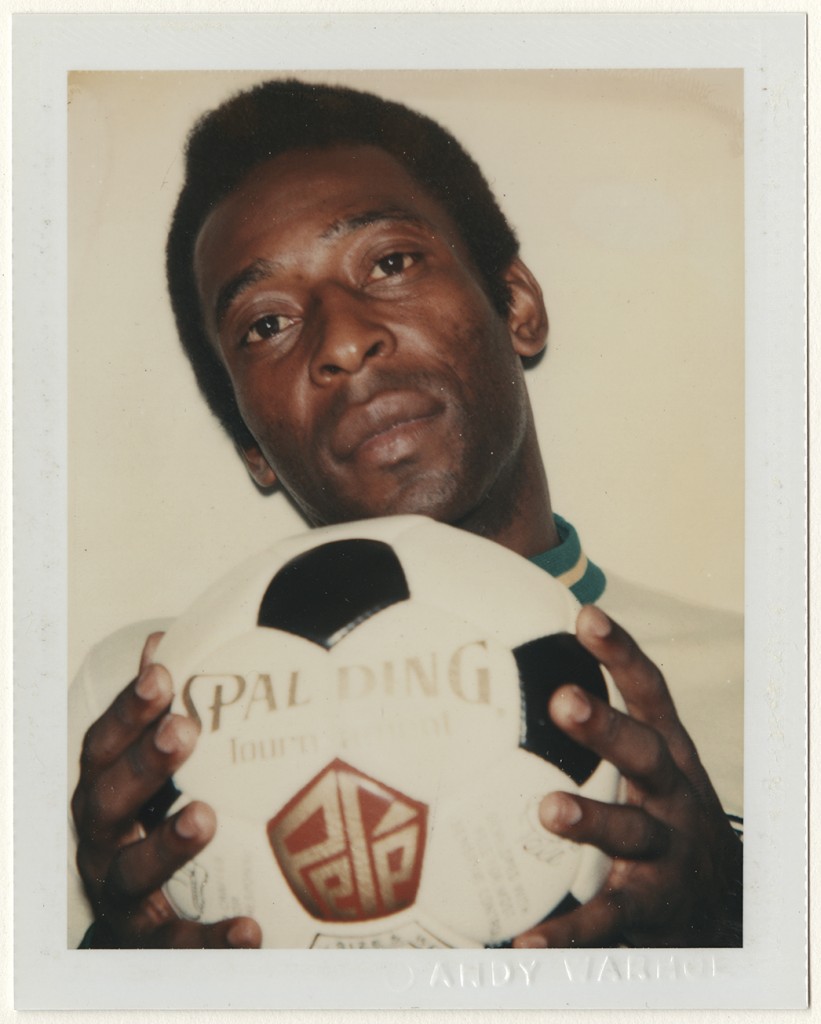 Andy Warhol (American, 1928–1987). Pelé, 1977. Dye diffusion print, 10.8 x 8.5 cm. Harry Ransom Center, gift of the Andy Warhol Foundation © 2016 The Andy Warhol Foundation for the Visual Arts, Inc. / Artists Rights Society (ARS), New York