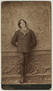 Napoleon Sarony (American, 1821–1896), Oscar Wilde, 1882. Albumen print (panel card), 32.8 x 18.9 cm. Photography collection, Oscar Wilde literary file, 957:0109:0004