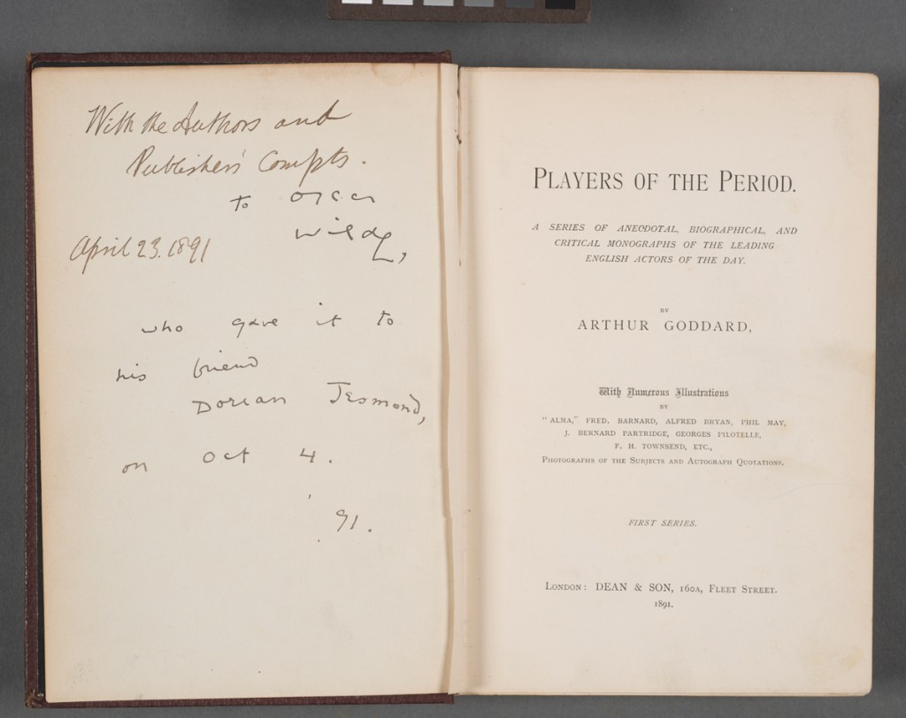 Discovery of books from the library of Oscar Wilde