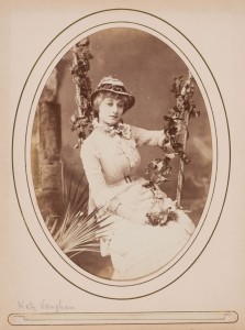 W. & D. Downey (British, active 1855–1940), [Kate Vaughan], ca. 1880. Albumen print (cabinet card), 6 ½ x 4 ¼ in. Gernsheim collection, 964:0488: 0004, f TR 655.11 C525 HRC-P