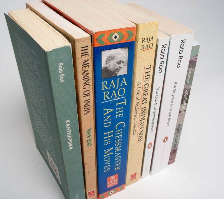 Books by Raja Rao. Photos by Pete Smith.