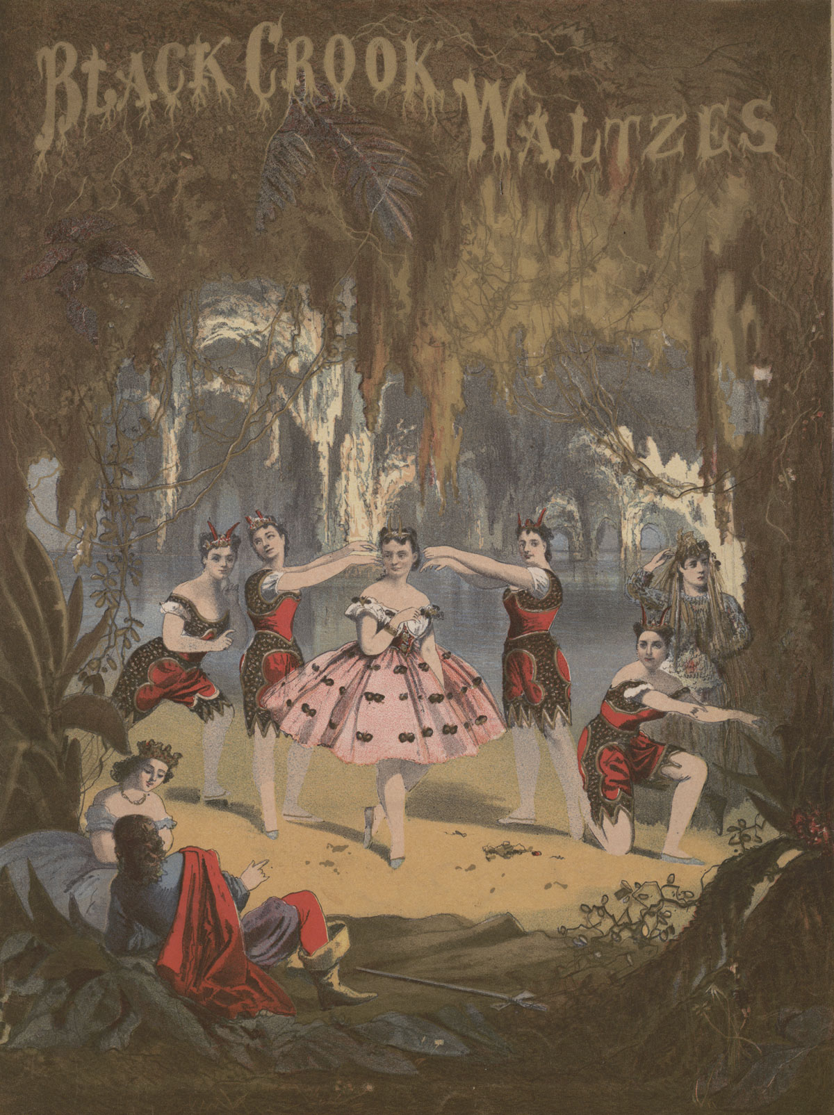 Cover of sheet music for "The Black Crook Waltzes,” 1867.